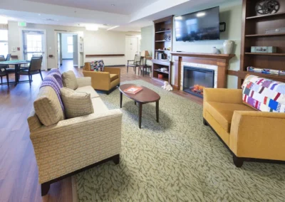 Interior view of Summit by Morrison living and dining spaces